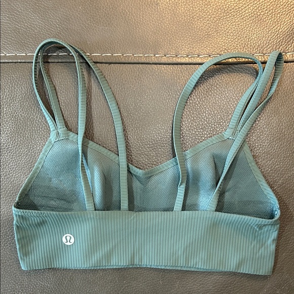 Lululemon Like a Cloud Ribbed Longline Bra in Sea Water. Pit to pit 13” - Picture 2 of 3